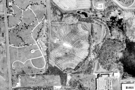 Cascade Drive-In Theatre - Aerial - Photo From Terraserver (newer photo)